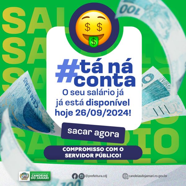 Salário dos Servidores Municipais Já Está na Conta!