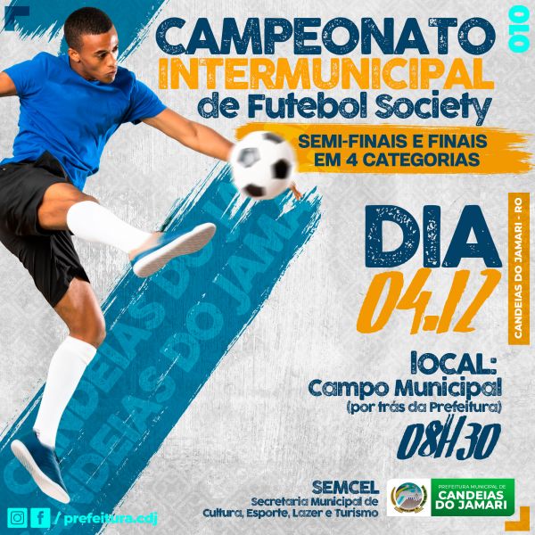 Secretaria de Esportes promoverá no sábado (4) a grande final do Campeonato Municipal de Futebol
