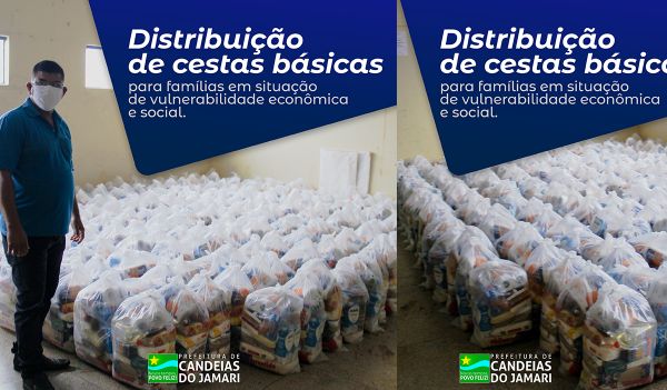 500 cestas básicas para famílias em situação de vulnerabilidade econômica e social.