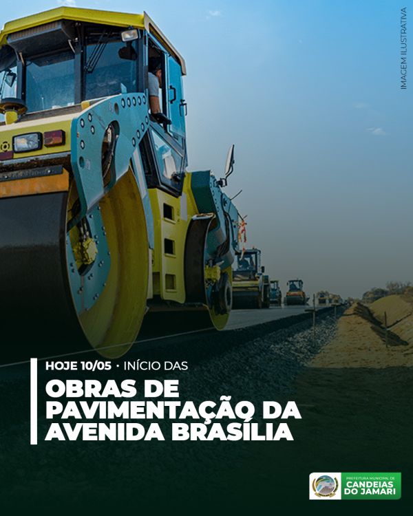 Prefeitura iniciará obras de pavimentação na Avenida Brasília
