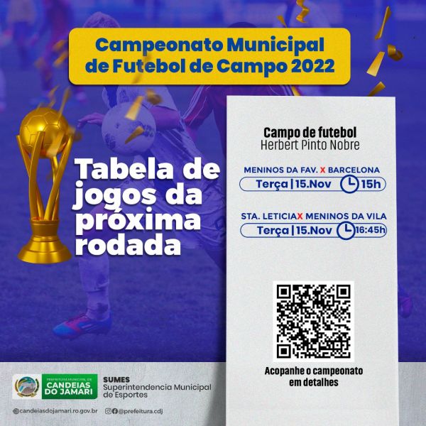 Segue Campeonato Municipal com muitos gols em Candeias do Jamari