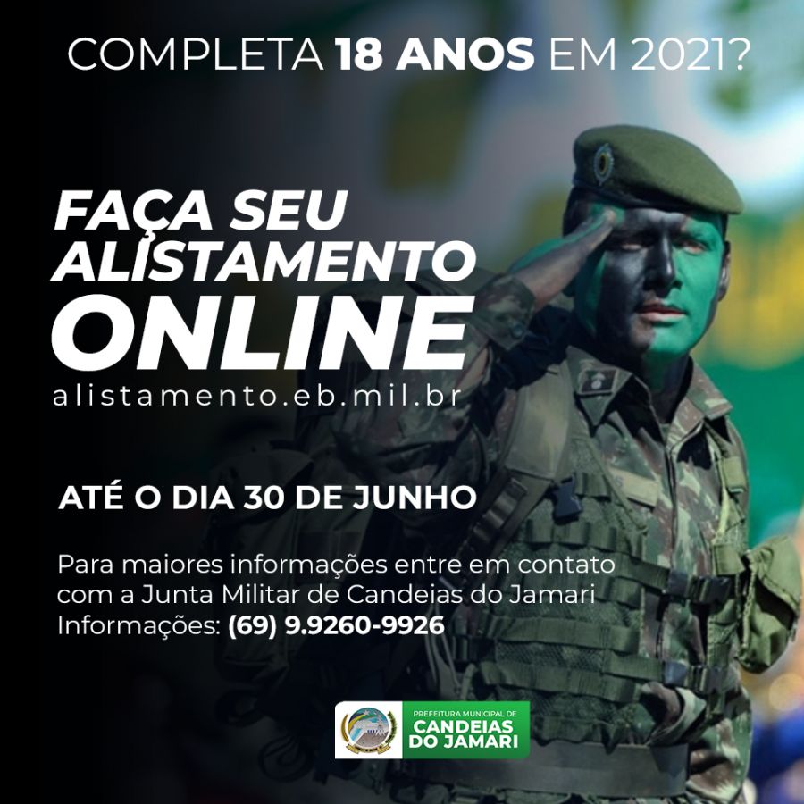 PMGD - CAMPANHA DE ALISTAMENTO PARA O SERVIÇO MILITAR EM 2020