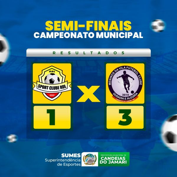 Confira os resultados da semifinal do Campeonato Municipal de Futebol